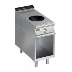 Plaque de cuisson Induction Wok 1 zone sur placard ouvert Gamme 700 Baron 70PCVWOK400