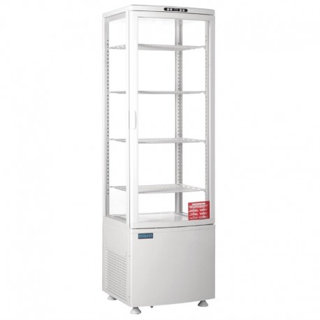 Vitrine réfrigérée porte incurvée Polar Série C blanche 235L CB509