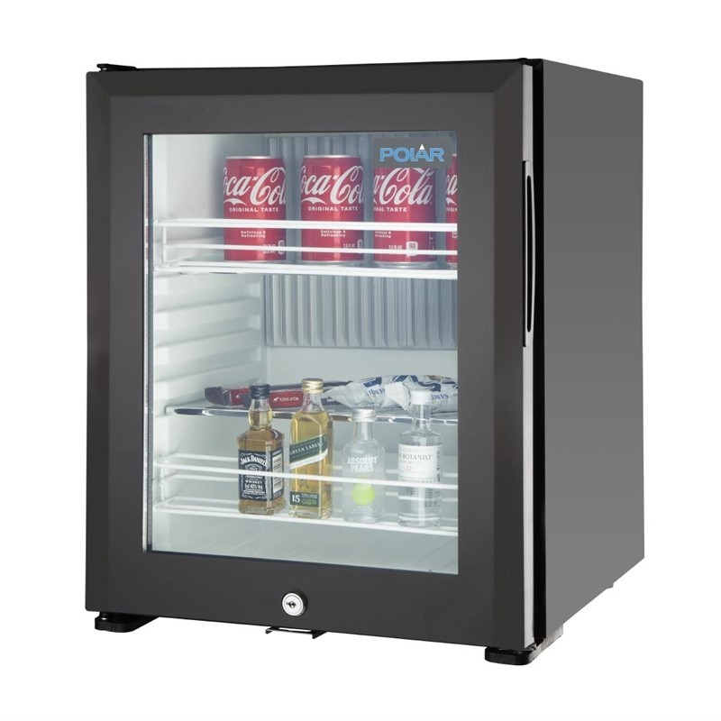 hôtel chambre 40l mini bar-réfrigérateur avec porte en verre