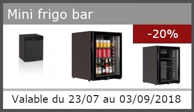 Promotion -20% sur mini frigo bar